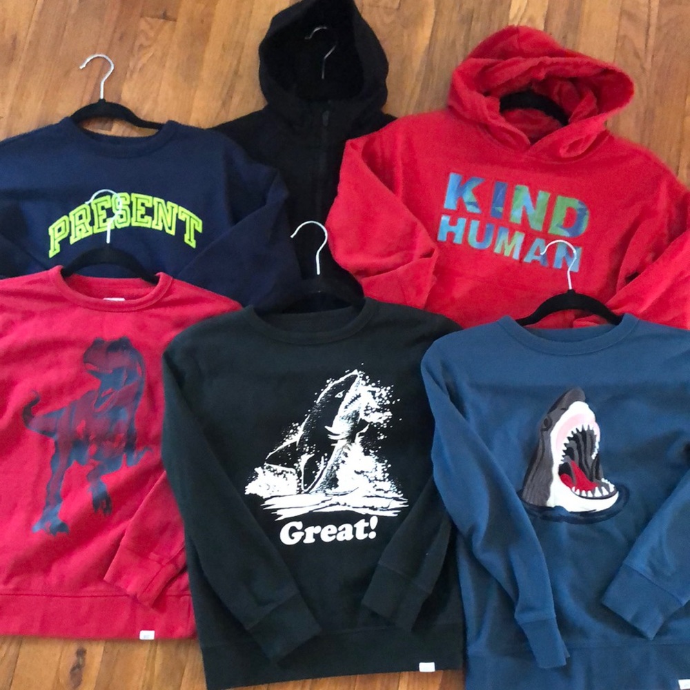 Boys Gap hoodie, zip up, and sweatshirt bundle